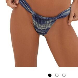 Vix Blue Tie-Dye Bikini Bottom